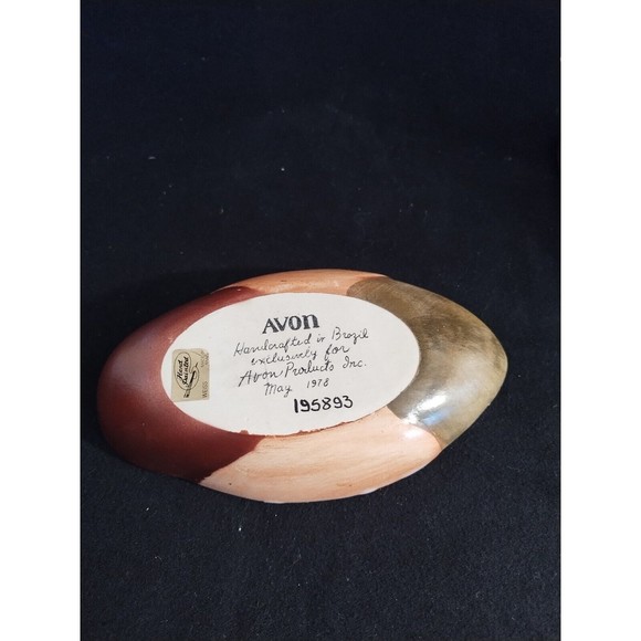 Vintage 1978 Porcelain Avon Mallard Duck Covered Trinket Dish Hand Crafted - Picture 6 of 10